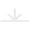 Ekena Millwork Richland Architectural Grade PVC Gable Bracket, 72"W x 33"H x 2"D x 4"F, 11/12 Pitch GBP072X33X0204RIC00 - alternate 3